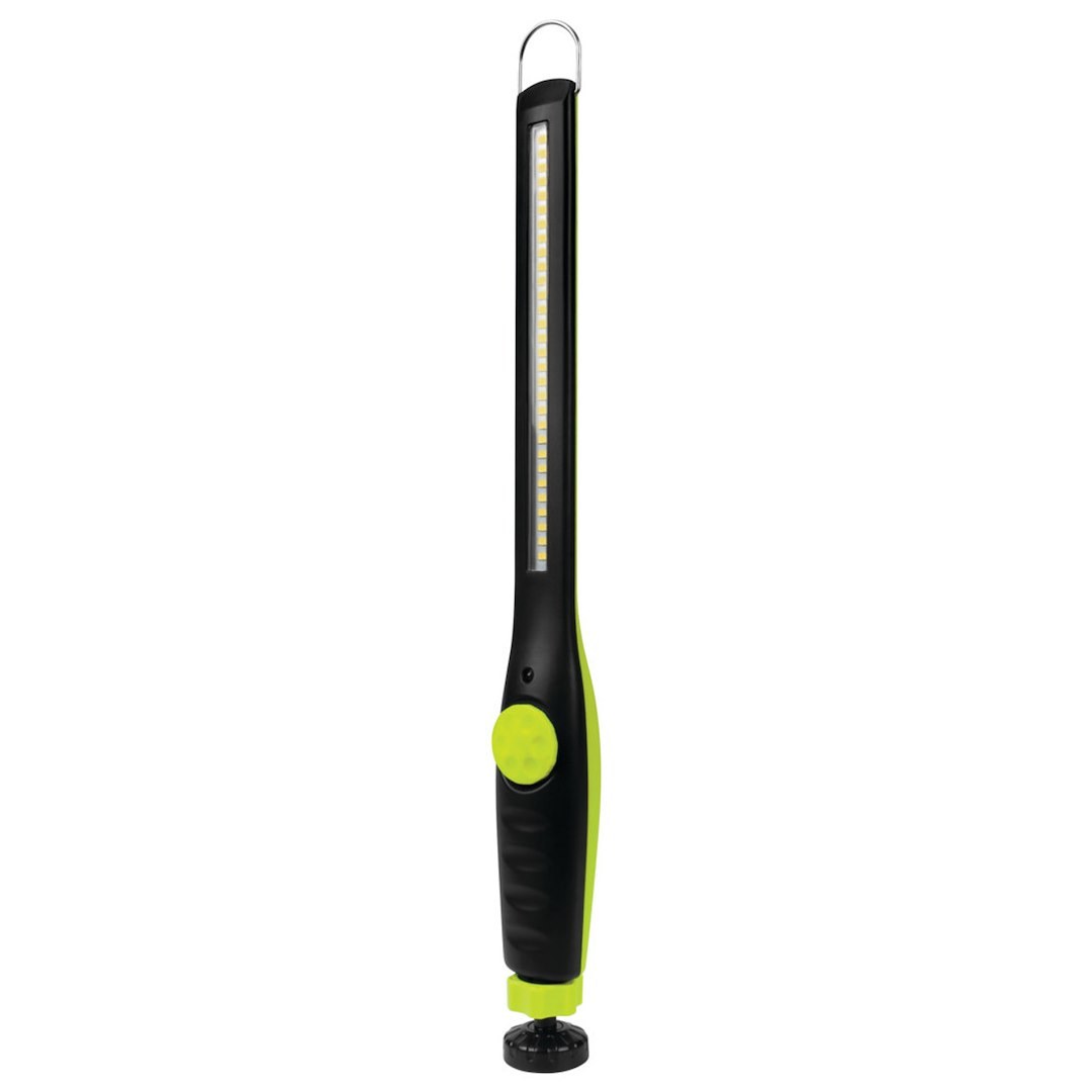 Performance Tool Work Light, Hand Held, 14.8 Inch Length X 1.4 Inch Width, 150 to Over 600 Lumens, 1 Ampere, LED, Swivel Hook – W2231