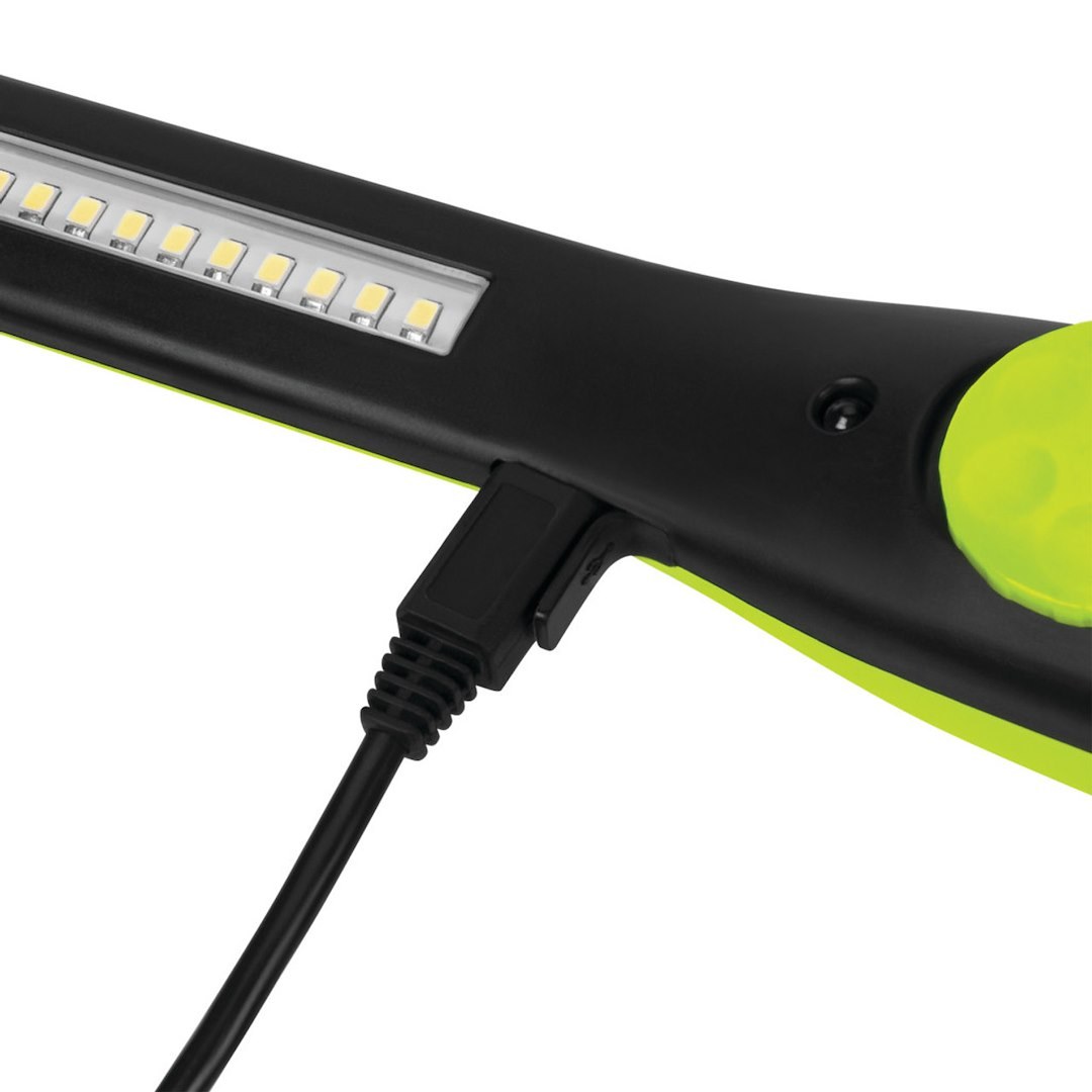 Performance Tool Work Light, Hand Held, 14.8 Inch Length X 1.4 Inch Width, 150 to Over 600 Lumens, 1 Ampere, LED, Swivel Hook – W2231