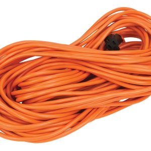 Performance Tool Extension Cord, 3-Prong Plug, 13 Amp, 16 Gauge Wire, 100 Foot Length, Orange, Without Plug Head Handle – W2277