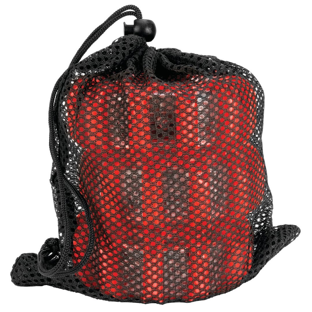 Performance Tool Safety Flare, Red LED Road Flares, With Magnetic Back, Set of 3, With Swivel Hook and Mesh Storage Bag – W2383