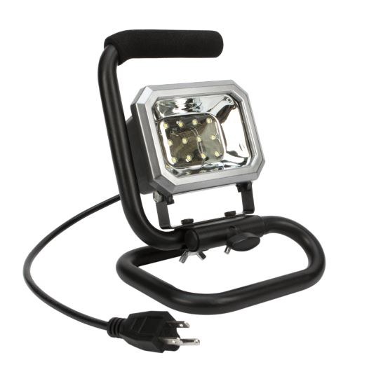 Performance Tool Work Light, Rectangular, Free Standing, Portable, 1030 Lumens, LED, 120 Volt, 65 Meter Beam Distance – W2401
