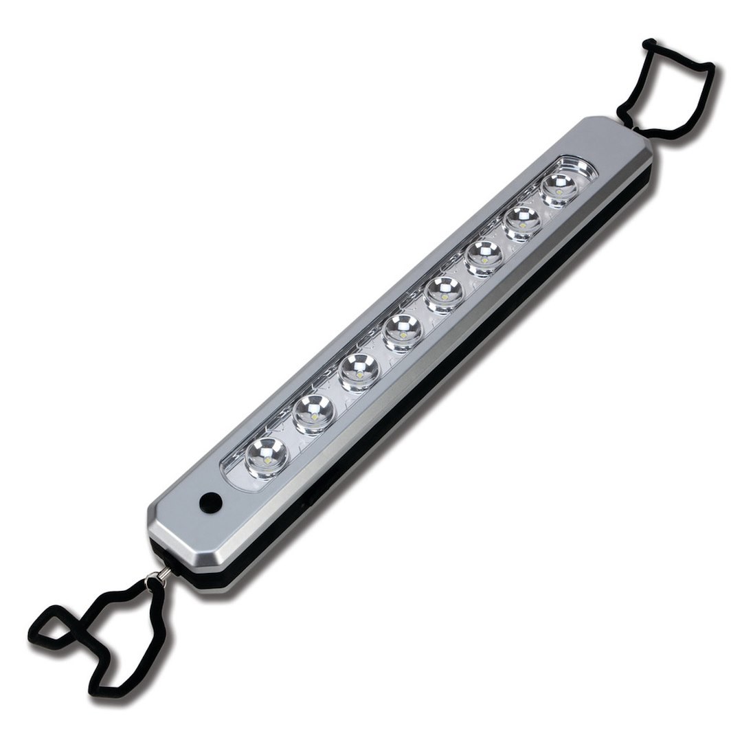 Performance Tool Work Light, Hand Held, Fits Any Size Hood, 450 Lumens, LED, 513 Lumens on High, 256 Lumen on Low, 1.25 Hour Runtime – W2404