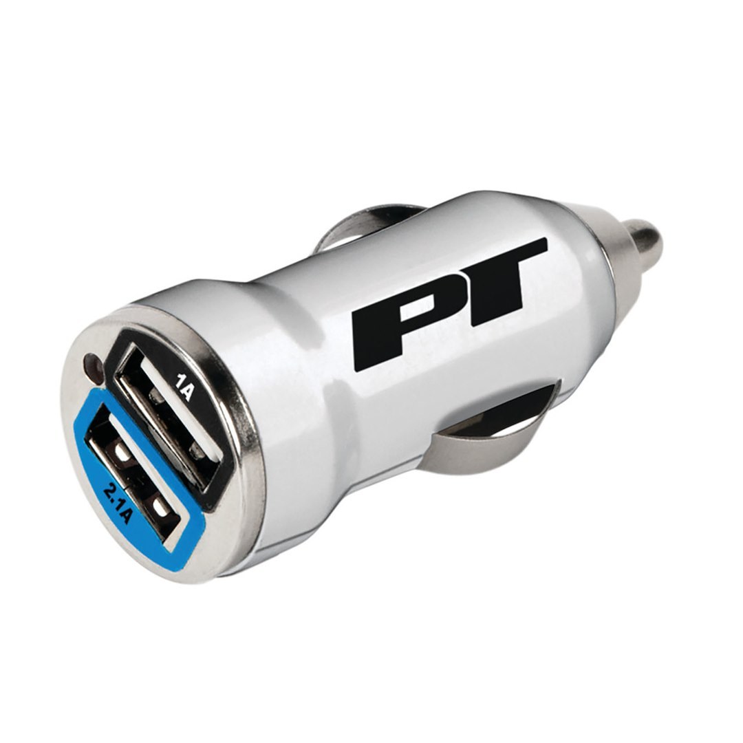 Performance Tool USB Outlet, For Charging Portable Electronic Devices, Cigarette Lighter Plug to Two USB Female Connections – W2556