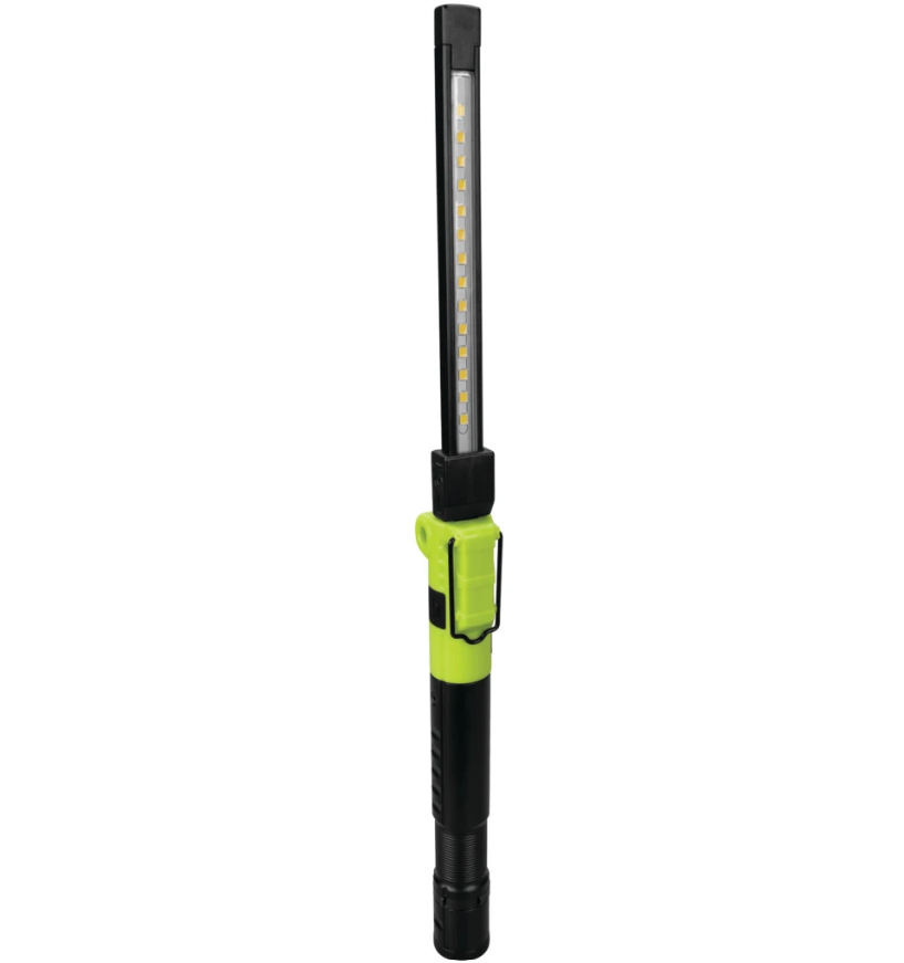 Performance Tool Flashlight, Firepoint, Hands Free, LED, Clear Lens, Black/ Green Housing, Plastic Housing – W2645