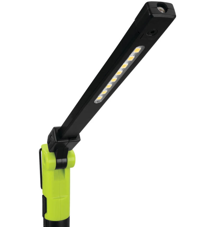 Performance Tool Flashlight, Firepoint, Hands Free, LED, Clear Lens, Black/ Green Housing, Plastic Housing – W2645