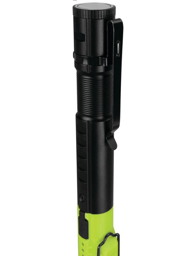 Performance Tool Flashlight, Firepoint, Hands Free, LED, Clear Lens, Black/ Green Housing, Plastic Housing – W2645