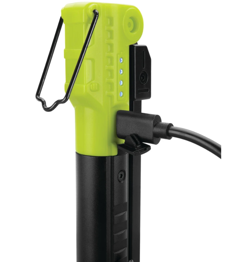 Performance Tool Flashlight, Firepoint, Hands Free, LED, Clear Lens, Black/ Green Housing, Plastic Housing – W2645