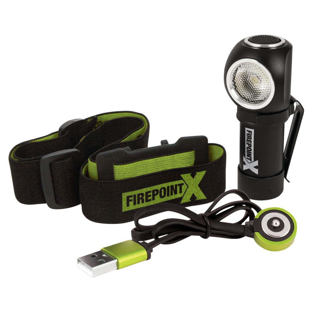 Performance Tool Flashlight, Firepoint, 600 Lumens, Rechargeable, Headlamp – W2647