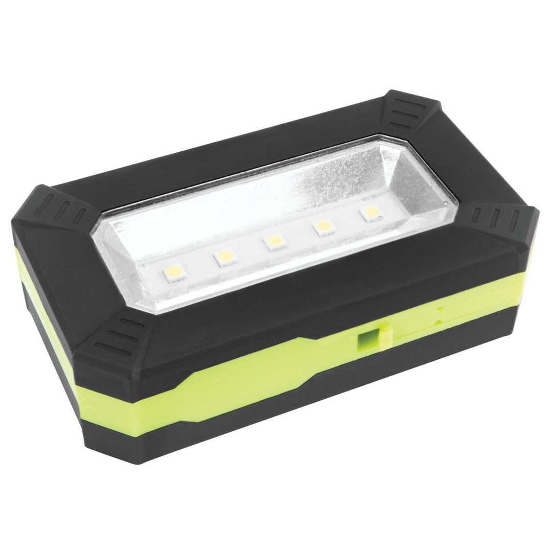 Performance Tool Work Light, 3 Inch X 1.75 Inch X 0.8 Inch Rectangular, Hands Free, 320 Lumens, Wide Angle White LED, Clear Lens – W2675