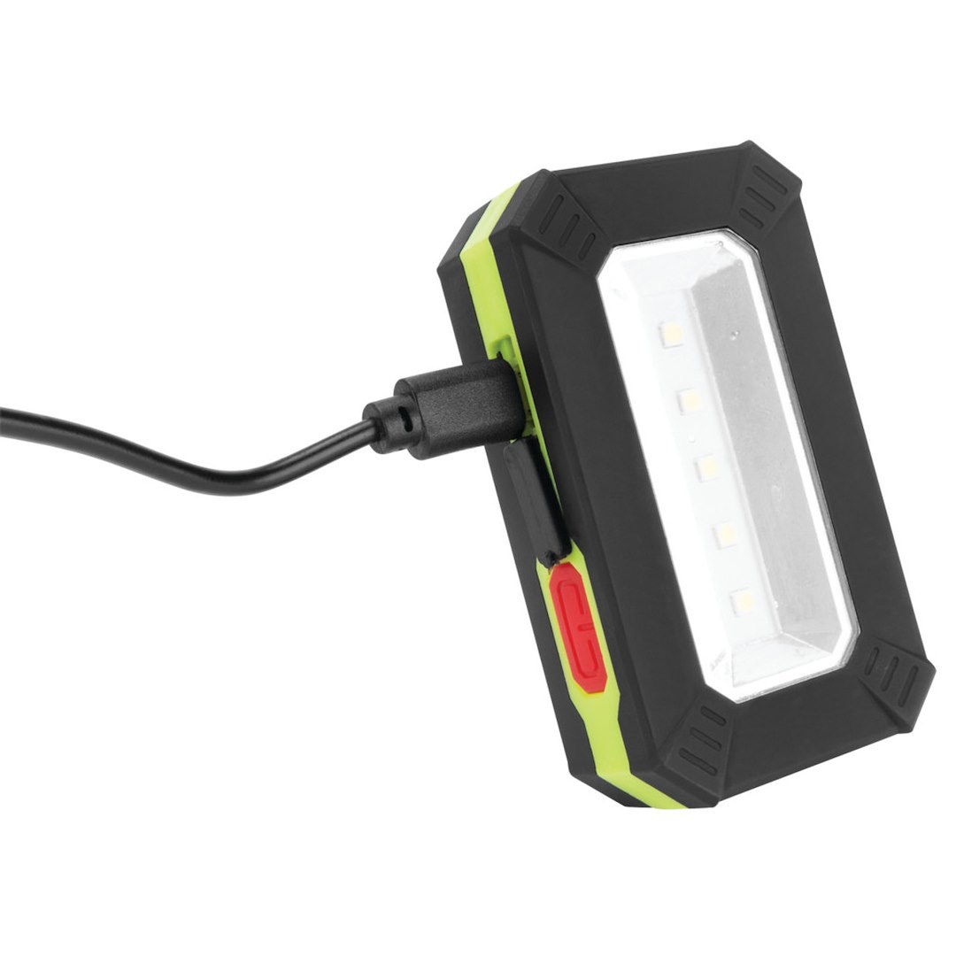 Performance Tool Work Light, 3 Inch X 1.75 Inch X 0.8 Inch Rectangular, Hands Free, 320 Lumens, Wide Angle White LED, Clear Lens – W2675