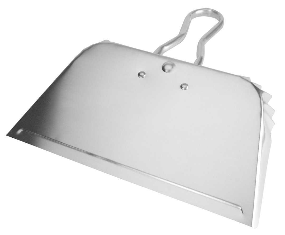 Performance Tool Dustpan, 16-1/2 Inch Width X 9 Inch Depth X 2 Inch Height, Silver, Aluminum, Without Whiskbroom – W30