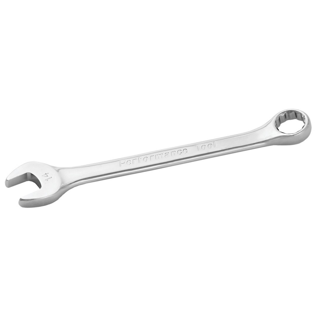Performance Tool Wrench, Combination, 14 Millimeter, Chrome Plated, Chrome Alloy Steel, Single – W30014