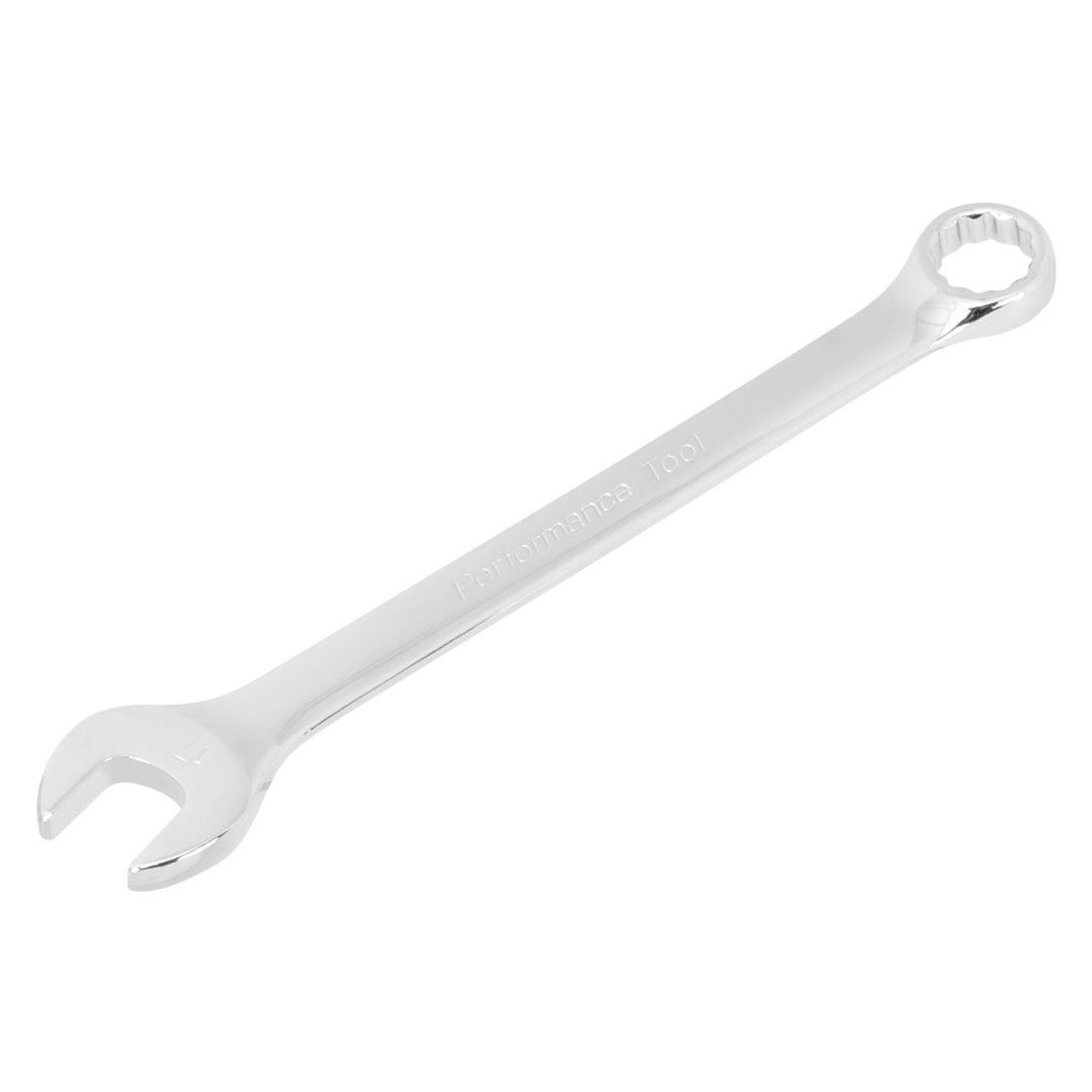 Performance Tool Wrench, Combination, 17 Millimeter, Chrome Plated, Chrome Alloy Steel, Single – W30017