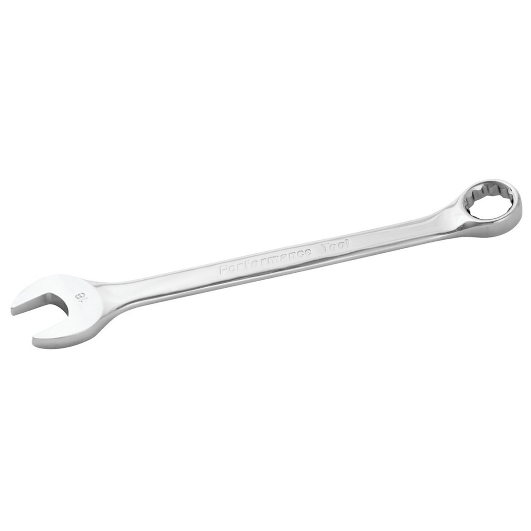 Performance Tool Wrench, Combination, 18 Millimeter, Chrome Plated, Chrome Alloy Steel, Single – W30018