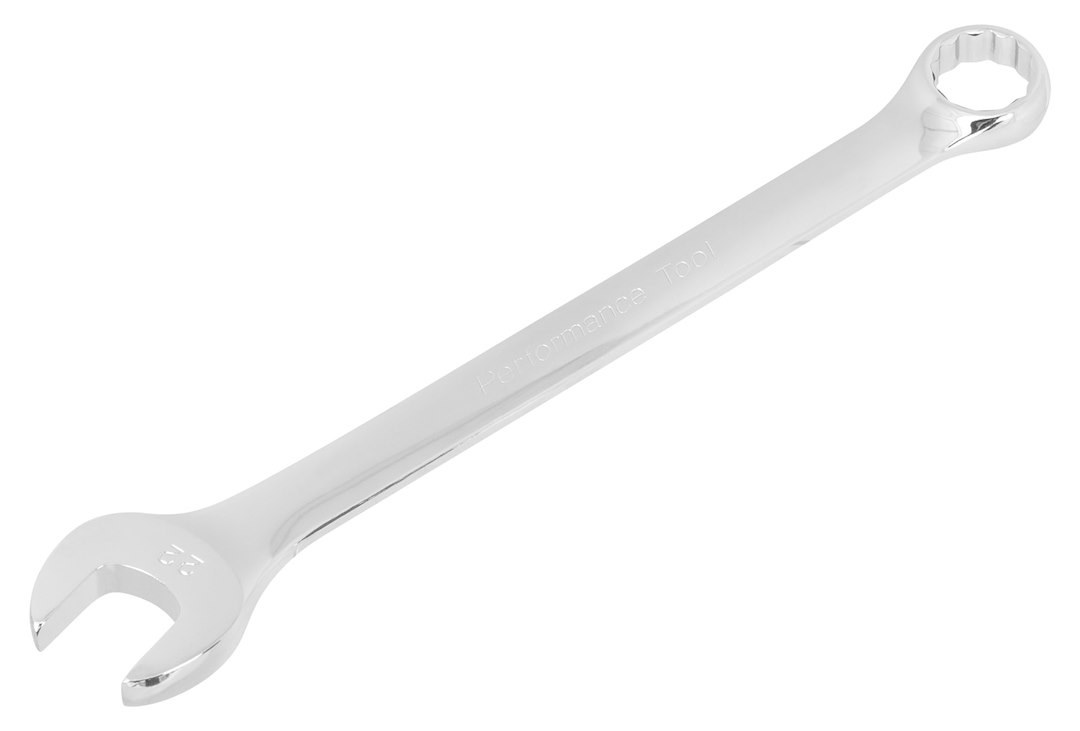Performance Tool Wrench, Combination, 22 Millimeter, Chrome Plated, Chrome Alloy Steel, Single – W30022