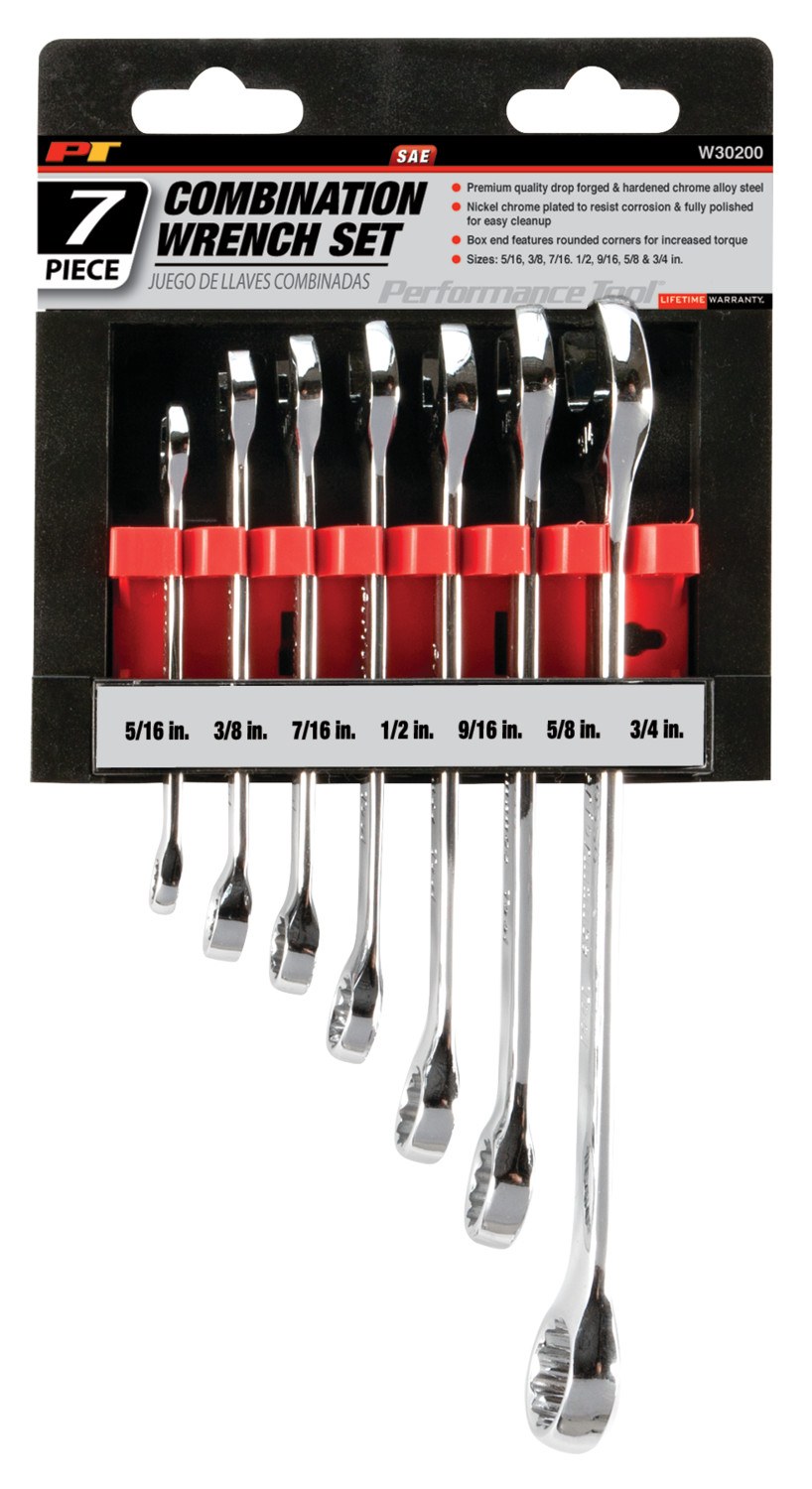 Performance Tool Wrench, Combination, 10 Millimeter/ 12 Millimeter/ 13 Millimeter/ 14 Millimeter/ 15 Millimeter/ 16 Millimeter/ 18 Millimeter – W30200