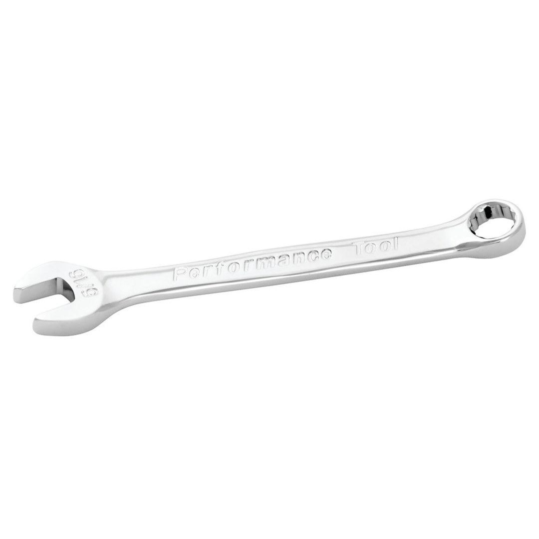 Performance Tool Wrench, Combination, 5/16 Inch, Chrome Plated, Chrome Alloy Steel, Single – W30210