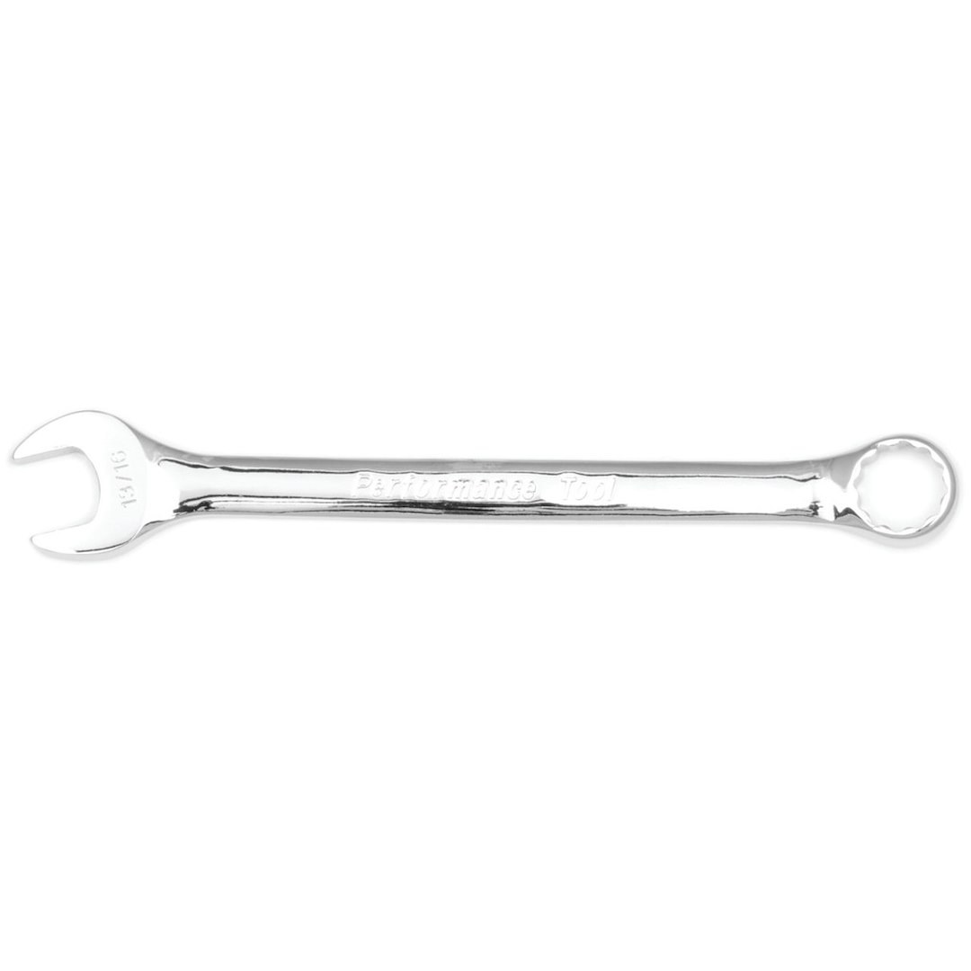 Performance Tool Wrench, Combination, 13/16 Inch, Chrome Plated, Chrome Alloy Steel, Single – W30226