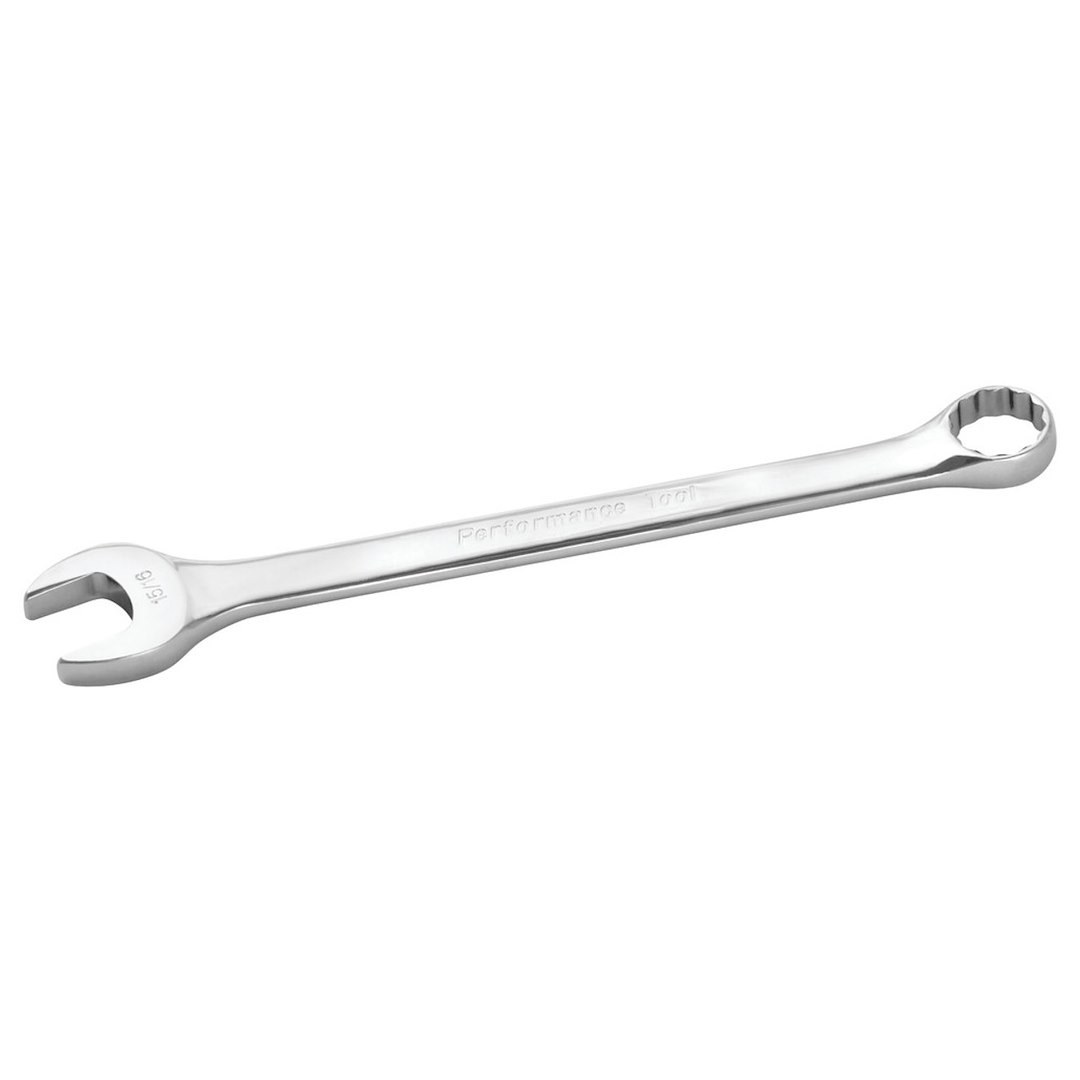 Performance Tool Wrench, Combination, 15/16 Inch, Chrome Plated, Chrome Alloy Steel, Single – W30230