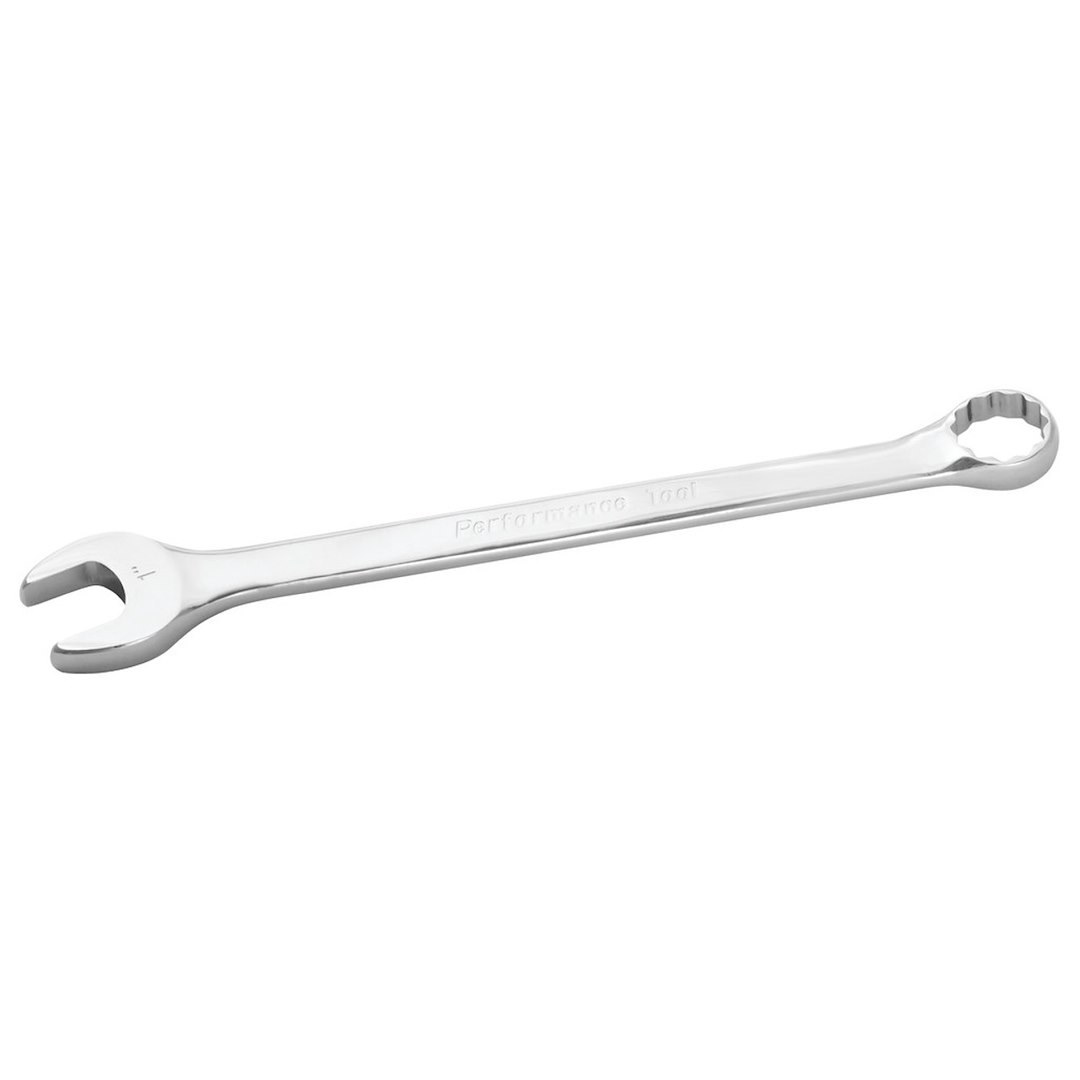 Performance Tool Wrench, Combination, 1 Inch, Chrome Plated, Chrome Alloy Steel, Single – W30232