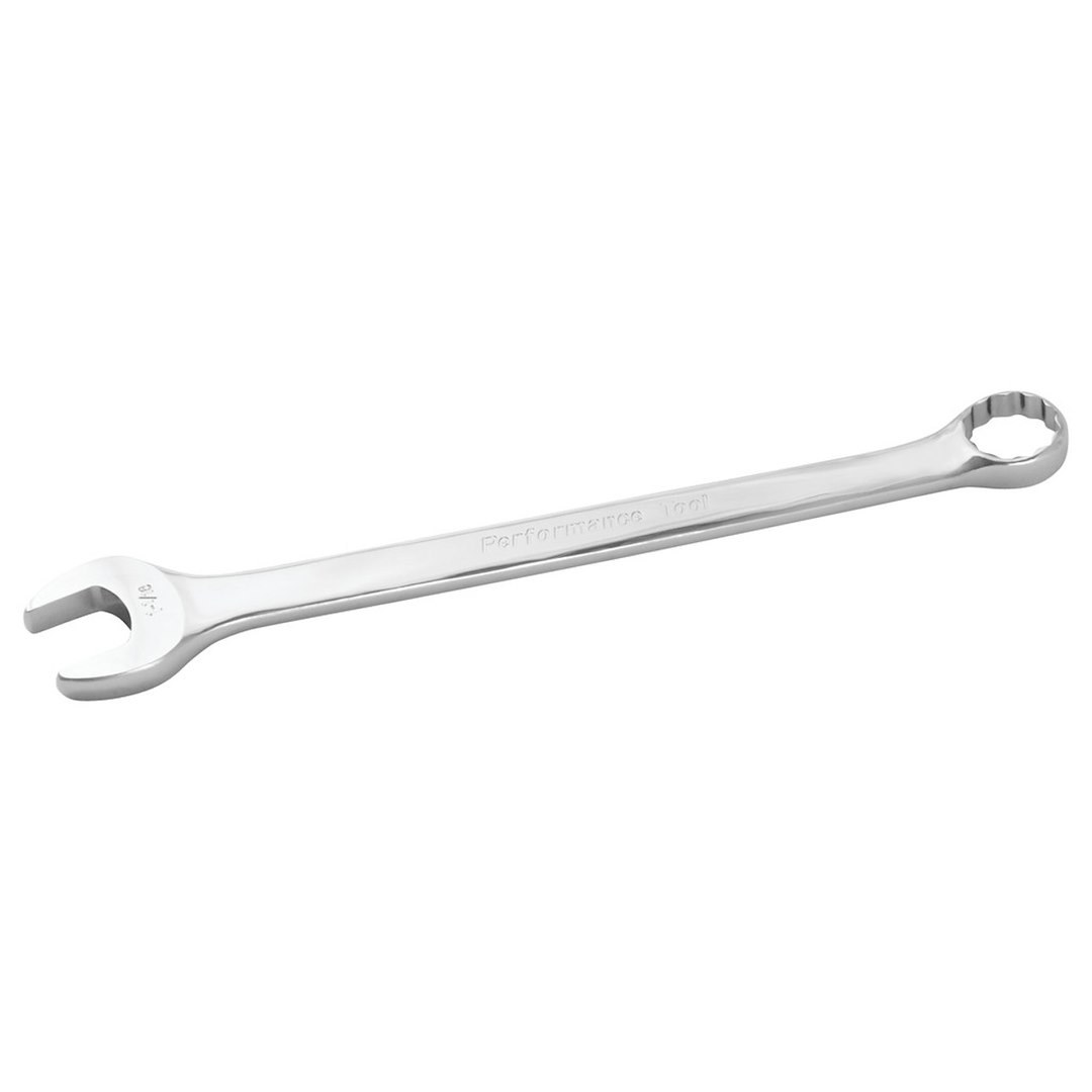 Performance Tool Wrench, Combination, 1-1/16 Inch, Chrome Plated, Chrome Alloy Steel, Single – W30234