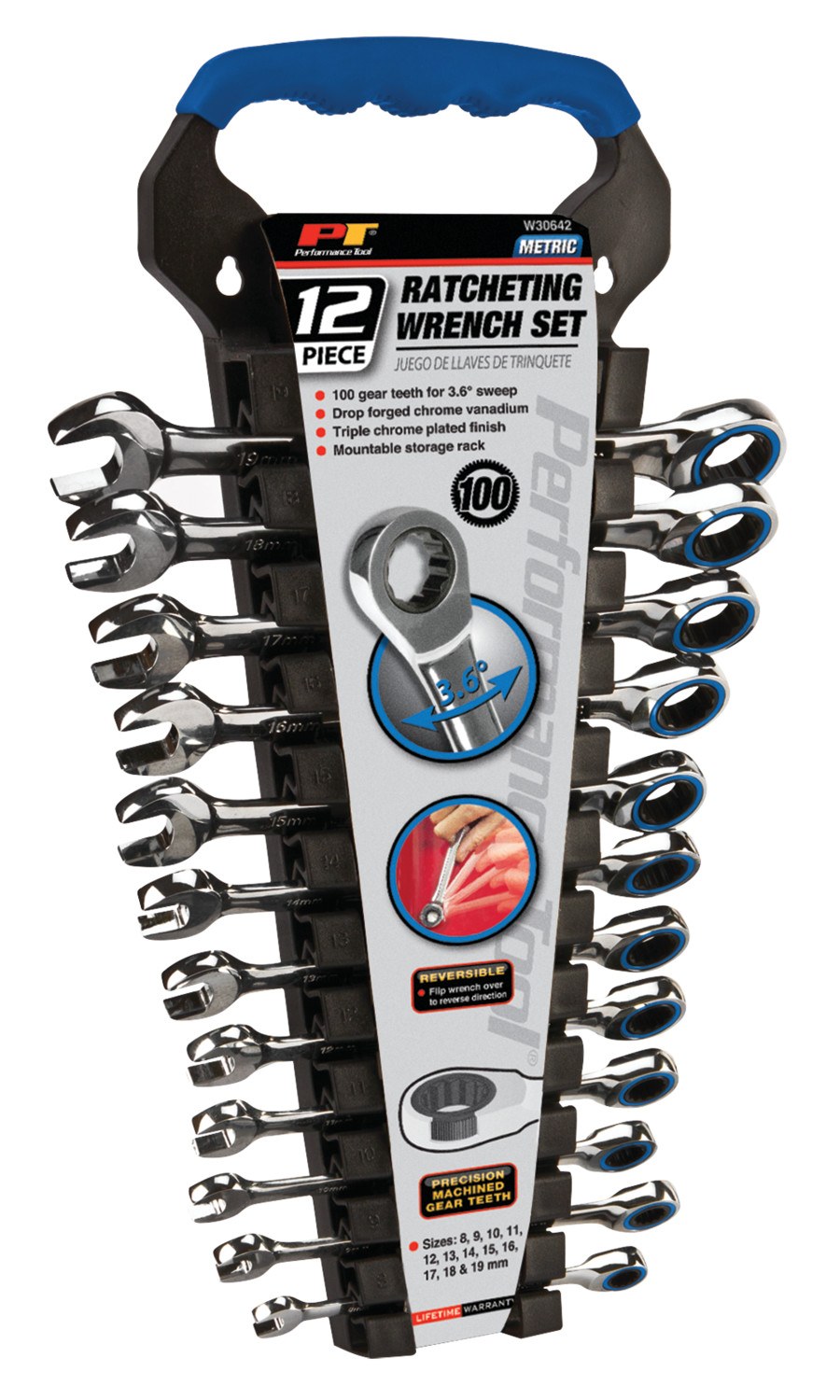 Performance Tool Wrench, Ratcheting Combination – W30642