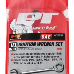 Performance Tool Wrench, SAE Ignition Wrench Set – W30681