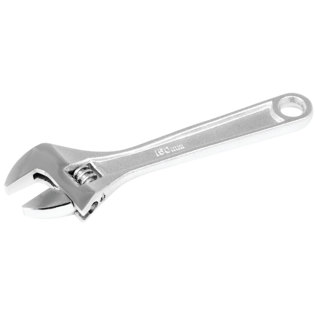 Performance Tool Adjustable Wrench, 6 Inch Length, Chrome Alloy Steel, Single – W30706