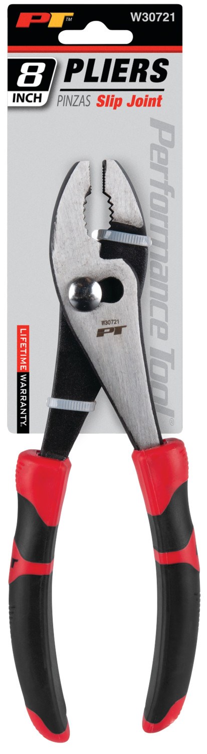 Performance Tool Pliers, Slip Joint, 8 Inch Length, Non-Reversible, Without Automatic Return, Alloy Steel – W30721