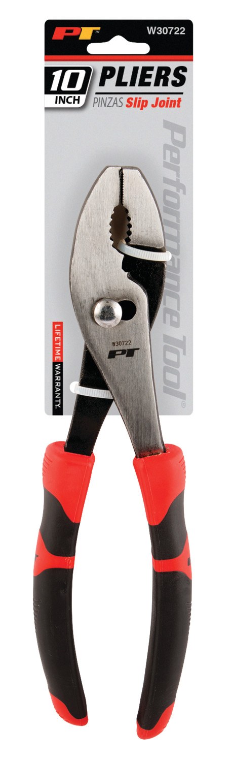 Performance Tool Pliers, Slip Joint, 10 Inch Length, Non-Reversible, Without Automatic Return, Alloy Steel – W30722