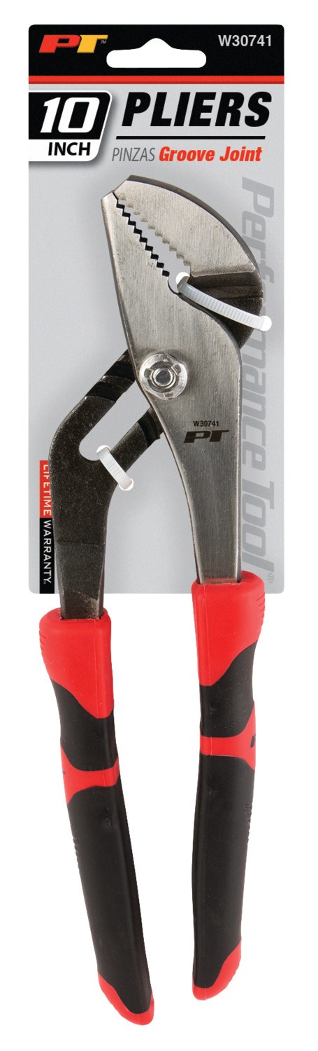 Performance Tool Pliers, Groove Joint, 10 Inch Length, Non-Reversible, Without Automatic Return, Alloy Steel – W30741