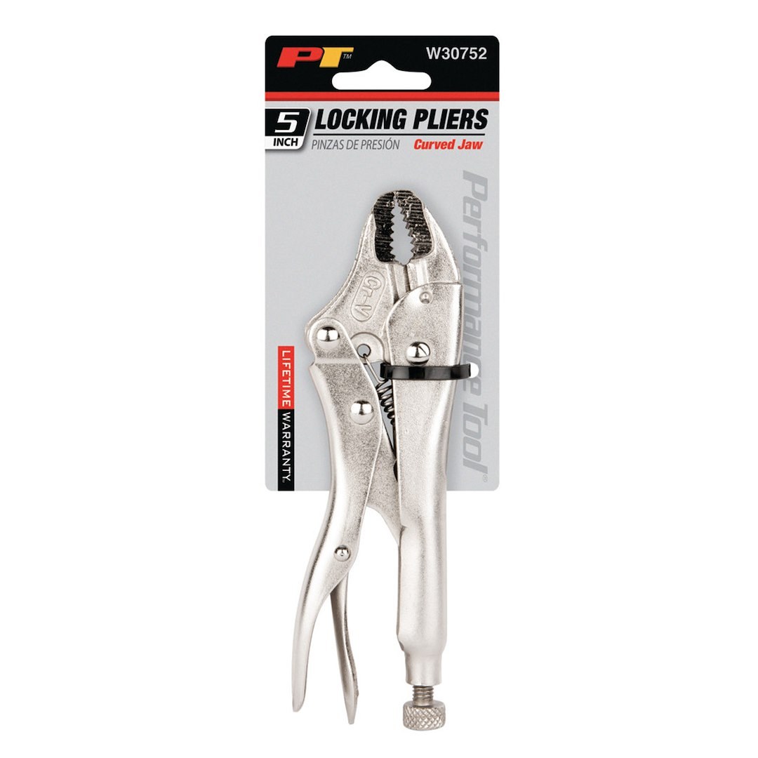 Performance Tool Pliers, Curved Jaw Locking, 5 Inch Length, Non-Reversible, With Automatic Return, Chrome Vanadium Steel – W30752