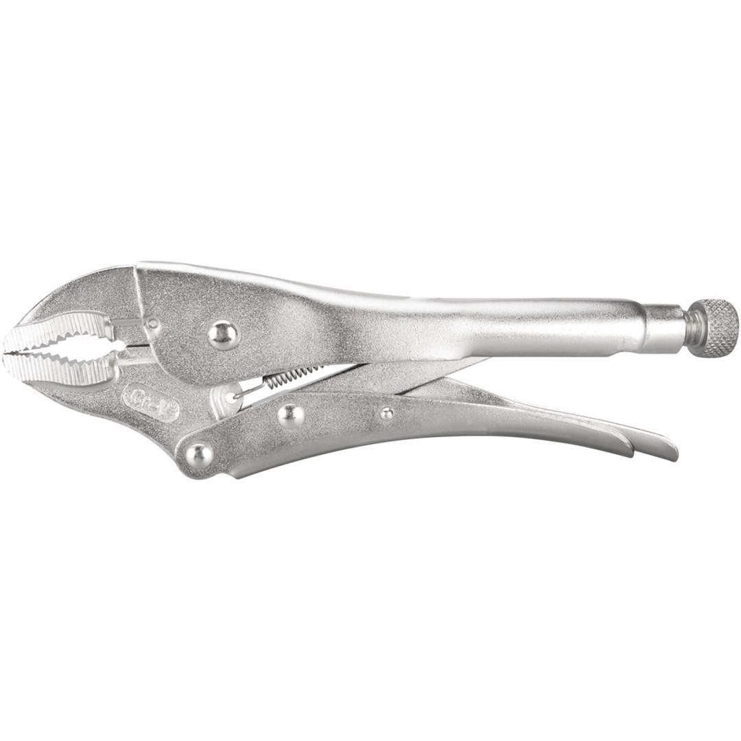 Performance Tool Pliers, Curved Jaw Locking, 10 Inch Length, Non-Reversible, With Automatic Return, Chrome Vanadium Steel – W30756