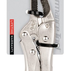Performance Tool Pliers, Long Nose Locking, 6-1/2 Inch Length, Non-Reversible, With Automatic Return, Chrome Vanadium Steel – W30758