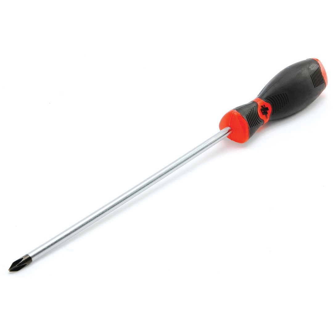 Performance Tool Screwdriver, Phillips, #2, 8 Inch Length, Chrome Vanadium Steel, With Magnetic Tip – W30965