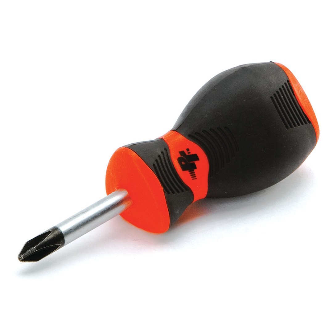 Performance Tool Screwdriver, Stubby, #2, 1-1/2 Inch Length, Chrome Vanadium Steel, With Magnetic Tip – W30967
