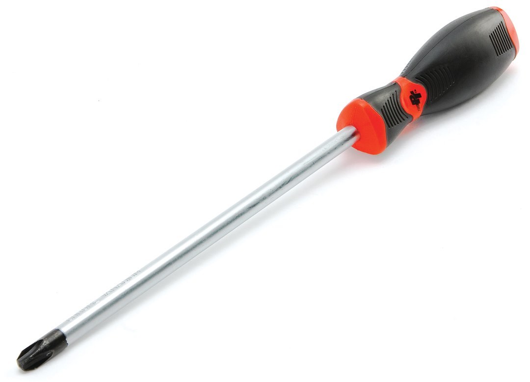 Performance Tool Screwdriver, Phillips, #4, 8 Inch Length, Chrome Vanadium Steel, With Magnetic Tip – W30969