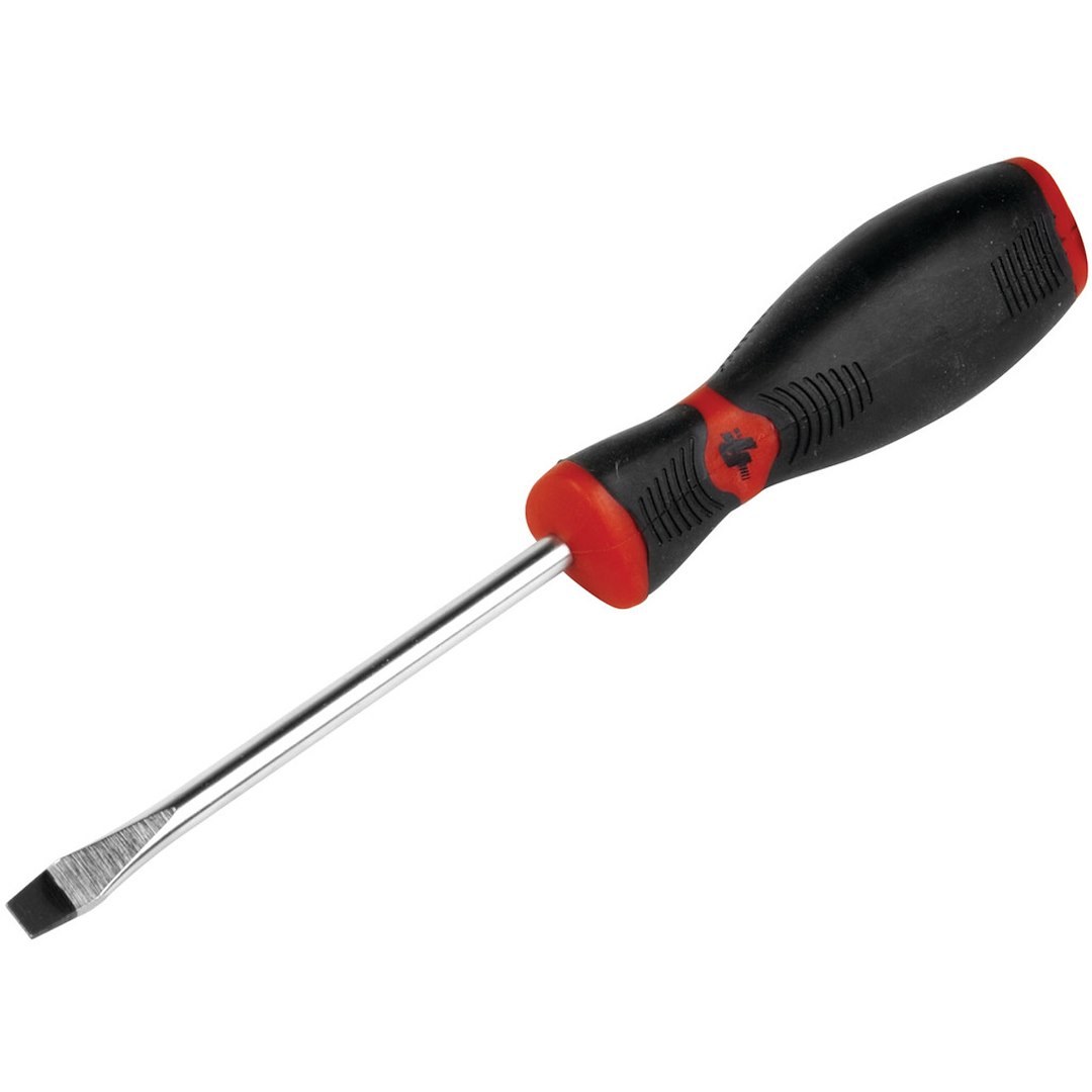 Performance Tool Screwdriver, Slotted, 1/4 Inch, 4 Inch Length, Chrome Vanadium Steel, With Magnetic Tip – W30988