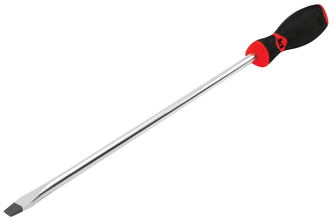 Performance Tool Screwdriver, Slotted, 3/8 Inch, 10 Inch Length, Chrome Vanadium Steel, With Magnetic Tip – W30993