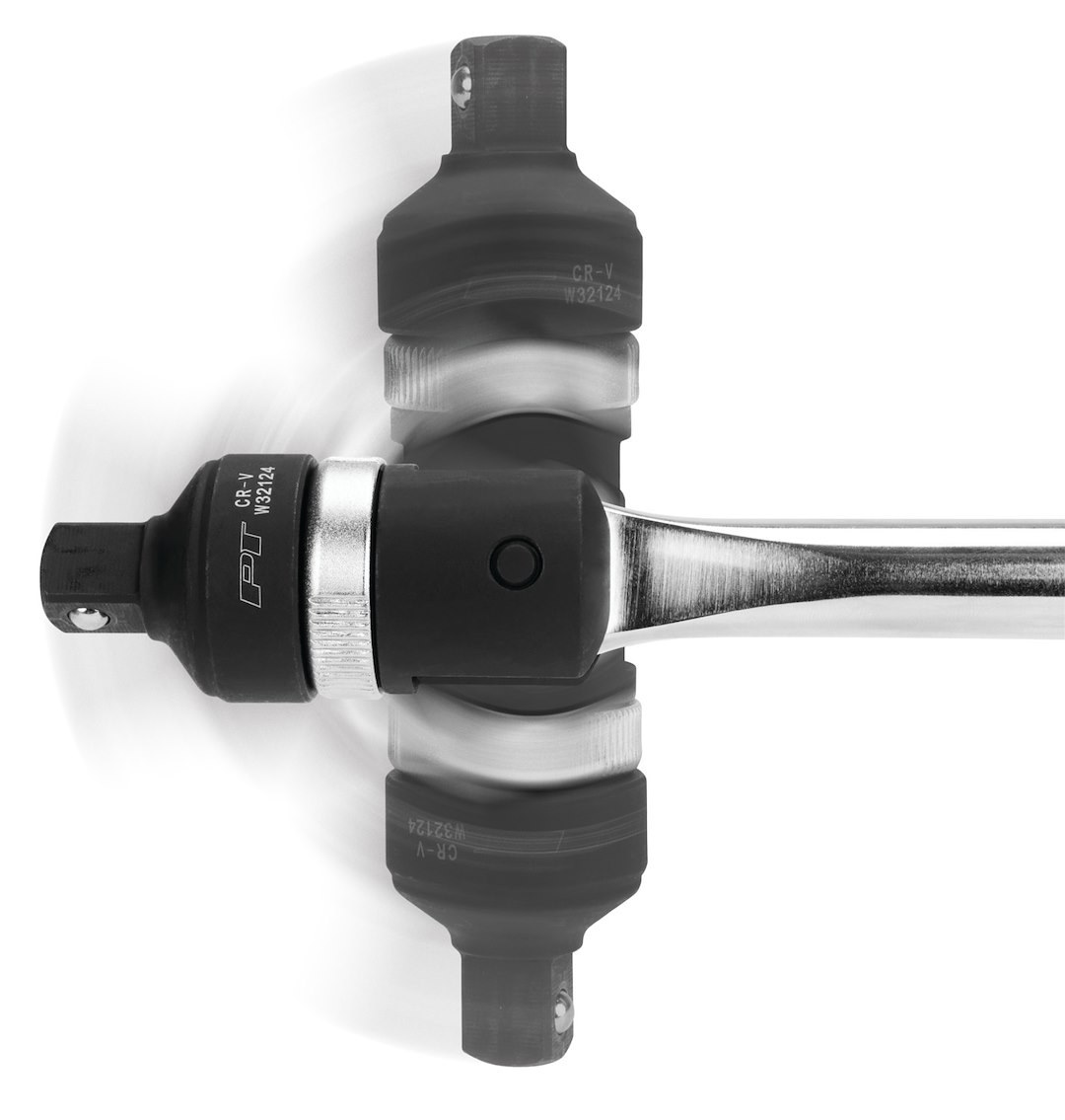 Performance Tool Breaker Bar, Ratcheting Head, 1/2 Inch Drive, 20 Inch Length, Chrome Plated, Chrome Vanadium Alloy Steel, Flex Handle – W32124