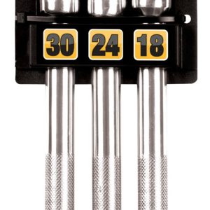 Performance Tool Socket Extension, 1/2 Inch Drive, 18 Inch/ 24 Inch/ 30 Inch Length, Chrome Plated, Vanadium Steel, Set of 3 – W32139