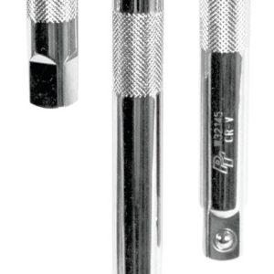 Performance Tool Socket Extension, 1/2 Inch Drive, 3 Inch/ 5 Inch/ 10 Inch Length, Polished Nickel Chrome Plated, Chrome Vanadium Alloy Steel – W32140