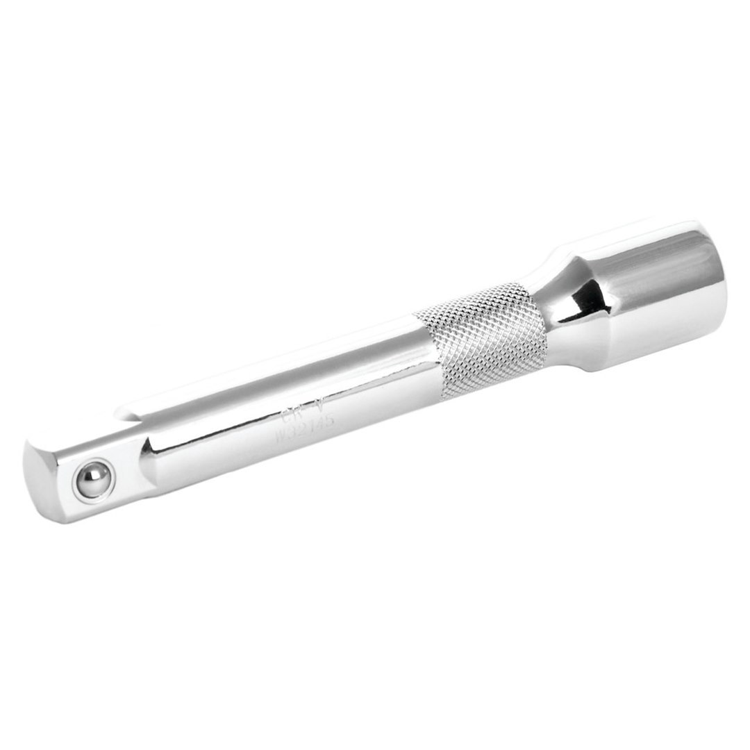 Performance Tool Socket Extension, 1/2 Inch Drive, 5 Inch Length, Polished Nickel Chrome Plated, Chrome Vanadium Alloy Steel, Single – W32145