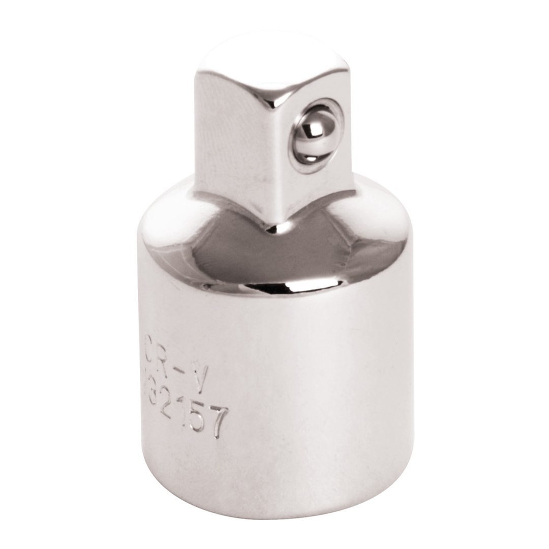 Performance Tool Socket Adapter, 1/2 Inch Female X 3/8 Inch Male, Chrome Plated, Chrome Vanadium Steel, Single – W32157