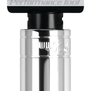Performance Tool Socket, 1/2 Inch Drive, 20 Millimeter, Metric, Deep Socket, 6 Point, Polished Nickel Chrome Plated, Vanadium Alloy Steel – W32420
