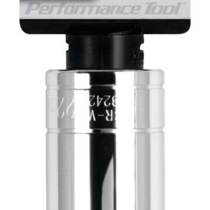 Performance Tool Socket, 1/2 Inch Drive, 22 Millimeter, Metric, Deep Socket, 6 Point, Polished Nickel Chrome Plated, Vanadium Alloy Steel – W32422