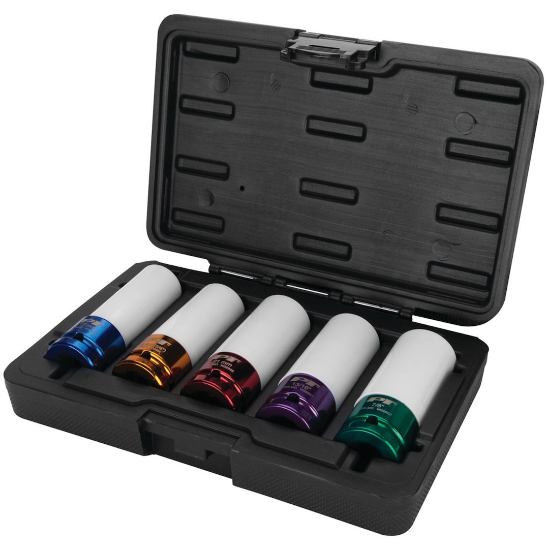 Performance Tool Socket Set, 1/2 Inch Drive, Thin Wall Impact, Chrome Molybdenum Steel – W32902