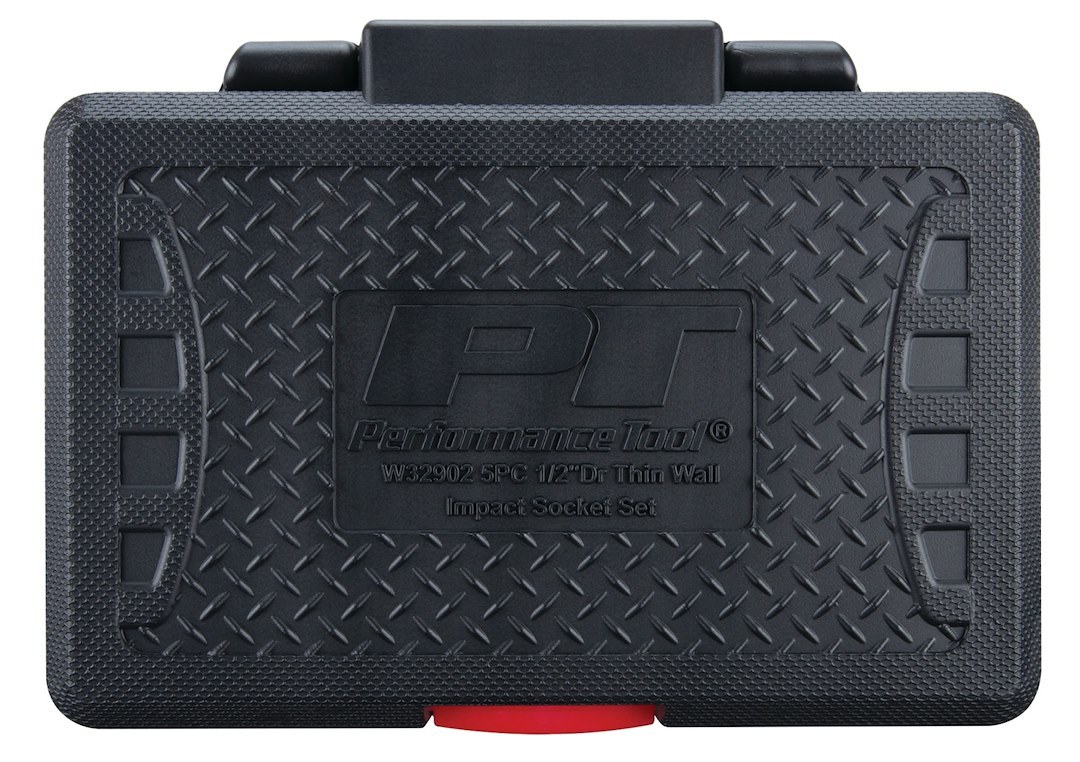 Performance Tool Socket Set, 1/2 Inch Drive, Thin Wall Impact, Chrome Molybdenum Steel – W32902