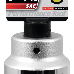 Performance Tool Socket, 3/4 Inch Drive, 1-13/16 Inch, Standard, 12 Point, Polished Nickel Chrome Plated, Vanadium Alloy Steel, Single – W34558
