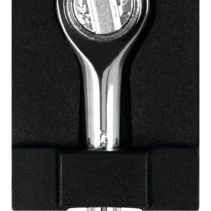 Performance Tool Ratchet, 1/4 Inch Drive X 5-1/2 Inch Length, Round Head, 45 Teeth, Polished Nickel Chrome Plated – W36106